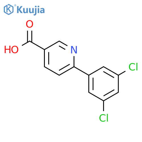 6-(3,5-Dichlorophenyl)nicotinic acid structure