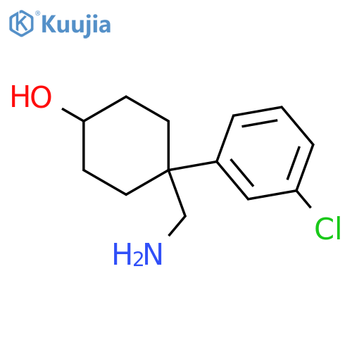4-(aminomethyl)-4-(3-chlorophenyl)cyclohexan-1-ol structure
