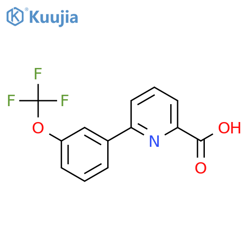 6-(3-(Trifluoromethoxy)phenyl)picolinic acid structure