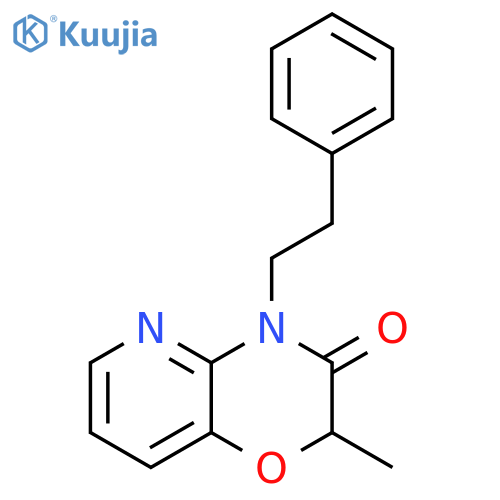 2H-Pyrido[3,2-b]-1,4-oxazin-3(4H)-one, 2-methyl-4-(2-phenylethyl)- structure