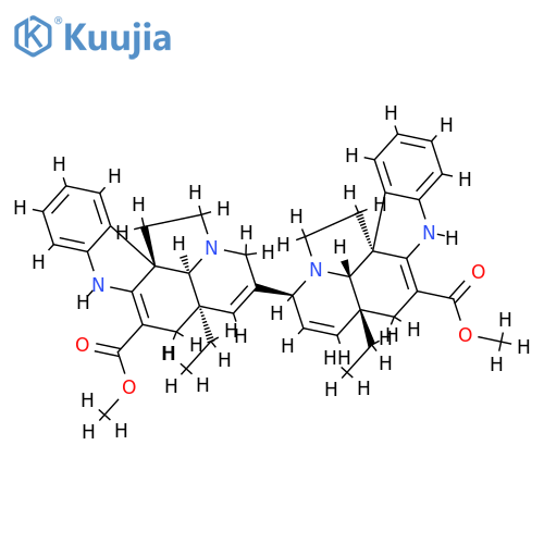(5α,5'α,8'α,12β,12'β,19α,19'α)-2,2',3,3',6,6',7,7'-Octadehydro-7,8'-biaspidospermidine-3,3'-dicarboxylic acid dimethyl ester structure