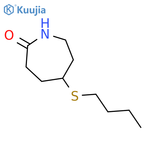 2H-Azepin-2-one, 5-(butylthio)hexahydro- structure