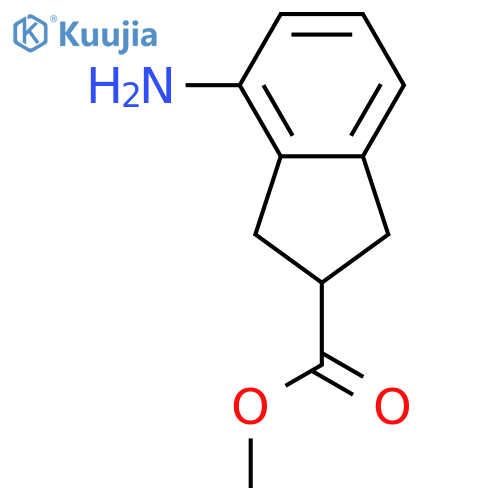 methyl 4-amino-2,3-dihydro-1H-indene-2-carboxylate structure