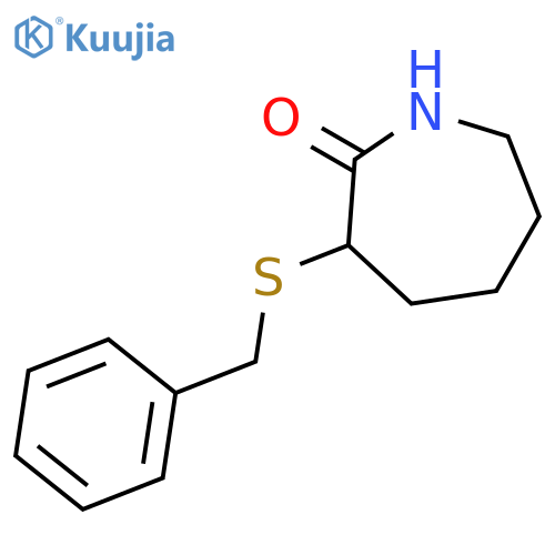 3-(benzylsulfanyl)azepan-2-one structure