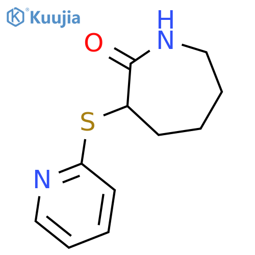 3-(pyridin-2-ylsulfanyl)azepan-2-one structure