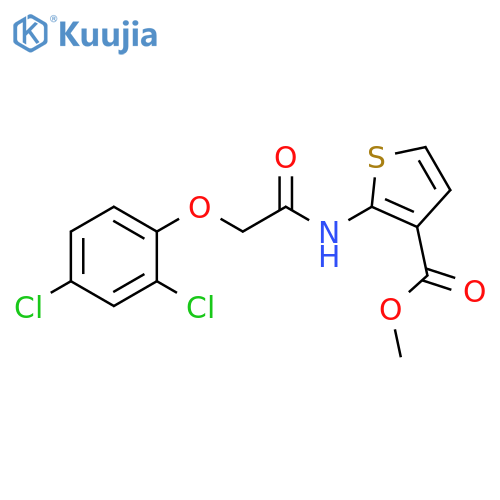 methyl 2-2-(2,4-dichlorophenoxy)acetamidothiophene-3-carboxylate structure