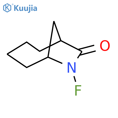 7-Azabicyclo[4.2.1]nonan-8-one, 7-fluoro- structure