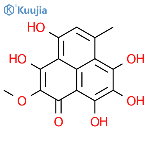 1H-Phenalen-1-one, 3,4,7,8,9-pentahydroxy-2-methoxy-6-methyl- structure