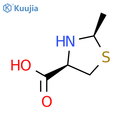 4-Thiazolidinecarboxylicacid,2-methyl-,(2R-cis)-(9CI) structure