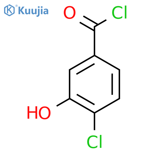 4-Chloro-3-hydroxybenzoyl chloride structure