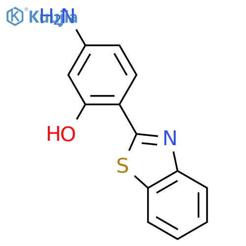 5-amino-2-(1,3-benzothiazol-2-yl)phenol structure