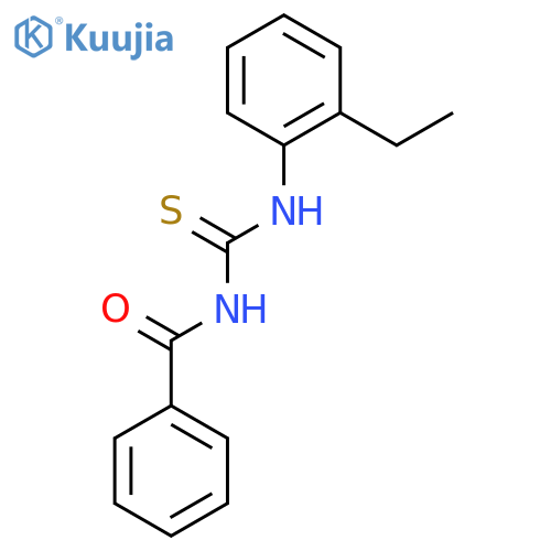 1-benzoyl-3-(2-ethylphenyl)thiourea structure