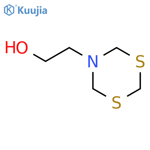 2-(1,3,5-Dithiazinan-5-yl)ethanol structure