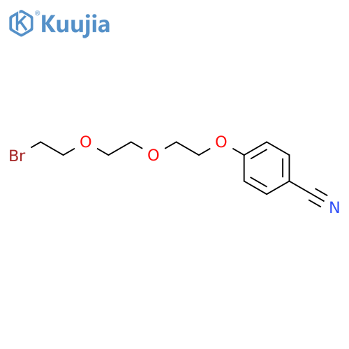 Benzonitrile, 4-[2-[2-(2-bromoethoxy)ethoxy]ethoxy]- structure