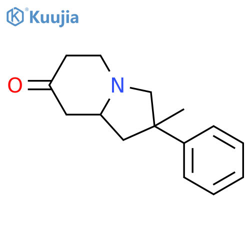 7(1H)-Indolizinone, hexahydro-2-methyl-2-phenyl- structure