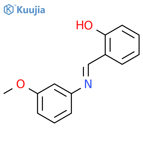 Phenol, 2-[[(3-methoxyphenyl)imino]methyl]- structure