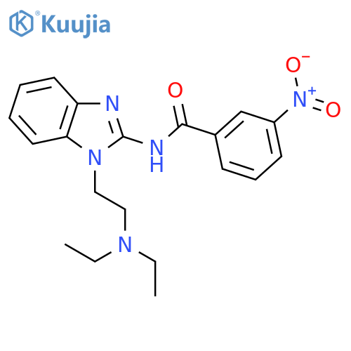 N-{1-2-(diethylamino)ethyl-1H-1,3-benzodiazol-2-yl}-3-nitrobenzamide structure