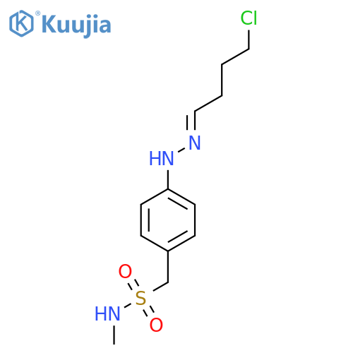 4-2-(4-Chlorobutylidene)hydrazinyl-N-methylbenzenemethanesulfonamide structure