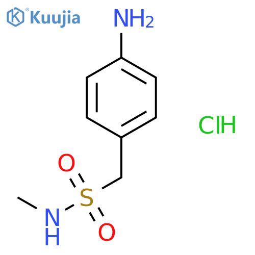 N-Methyl-(4-amino)-benzyl sulfonamideHydrochloride structure