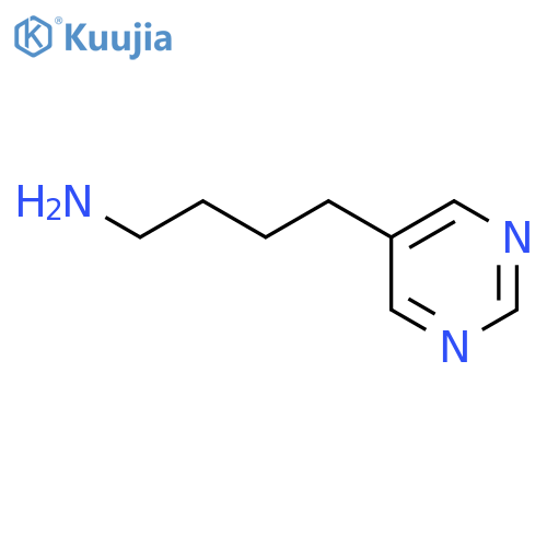 5-PYRIMIDINEBUTANAMINE structure