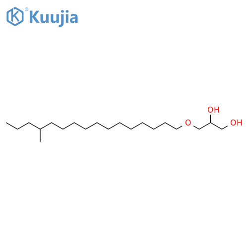 1,2-Propanediol, 3-[(13-methylhexadecyl)oxy]- structure