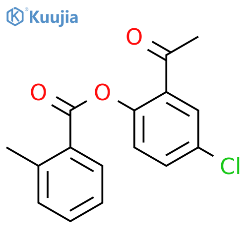 2-Acetyl-4-Chlorophenyl 2-Methylbenzoate structure