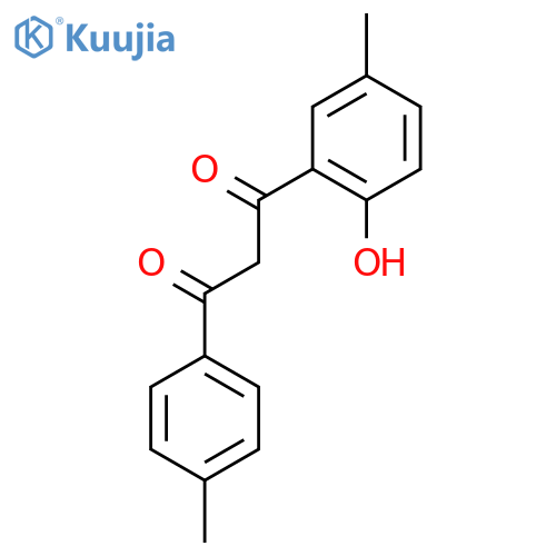 1,3-Propanedione, 1-(2-hydroxy-5-methylphenyl)-3-(4-methylphenyl)- structure