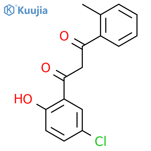 1,3-Propanedione, 1-(5-chloro-2-hydroxyphenyl)-3-(2-methylphenyl)- structure