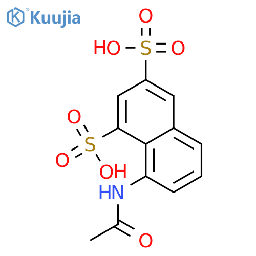 1,3-Naphthalenedisulfonic acid, 8-(acetylamino)- structure