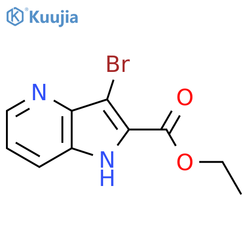 ethyl 3-bromo-1H-pyrrolo[3,2-b]pyridine-2-carboxylate structure