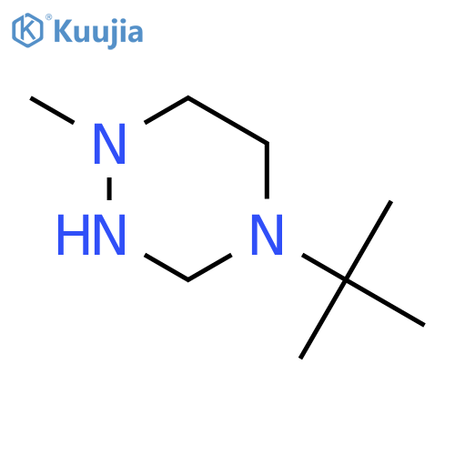 1,2,4-Triazine, 4-(1,1-dimethylethyl)hexahydro-1-methyl- structure