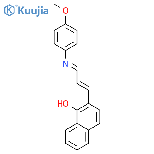 1-Naphthalenol, 2-[3-[(4-methoxyphenyl)imino]-1-propenyl]- structure