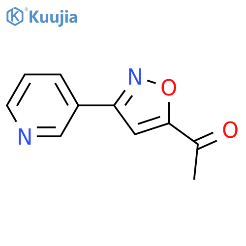 1-3-(pyridin-3-yl)-1,2-oxazol-5-ylethan-1-one structure