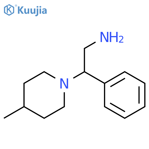 2-(4-methylpiperidin-1-yl)-2-phenylethan-1-amine structure
