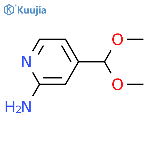 2-amino-4-carbaldehyde dimethylacetal structure