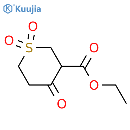 ethyl 1,1,4-trioxo-1λ?-thiane-3-carboxylate structure