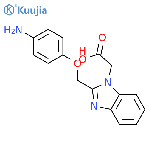 {2-[(4-Aminophenoxy)methyl]-1H-benzimidazol-1-yl}acetic acid structure