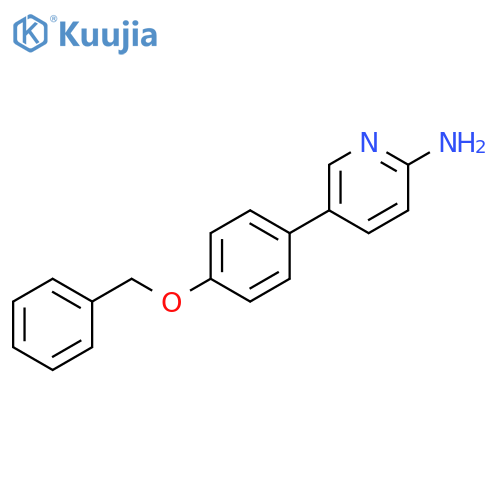 2-Pyridinamine, 5-[4-(phenylmethoxy)phenyl]- structure