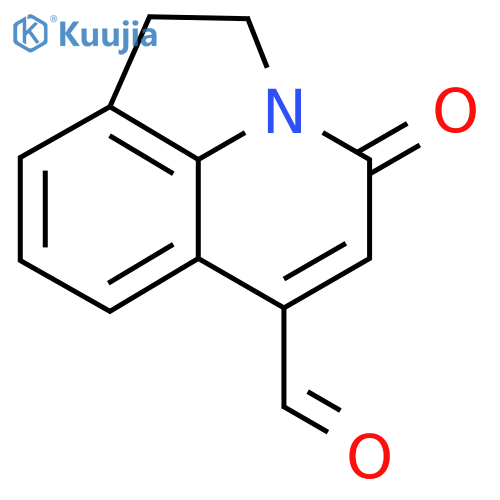 4-Oxo-1,2-dihydro-4H-pyrrolo3,2,1-ijquinoline-6-carbaldehyde structure