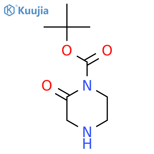 Tert-Butyl 2-oxopiperazine-1-carboxylate structure