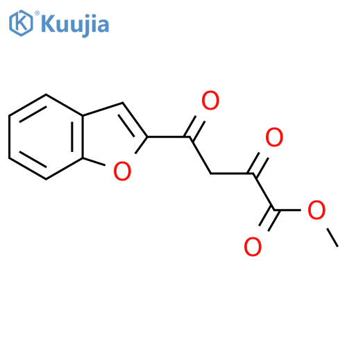 Methyl 4-(1-benzofuran-2-yl)-2,4-dioxobutanoate structure