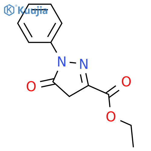 Ethyl 5-oxo-1-phenyl-4,5-dihydro-1H-pyrazole-3-carboxylate structure