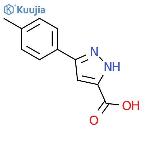 3-(4-methylphenyl)-1H-pyrazole-5-carboxylic Acid structure