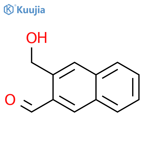 2-Naphthalenecarboxaldehyde, 3-(hydroxymethyl)- structure