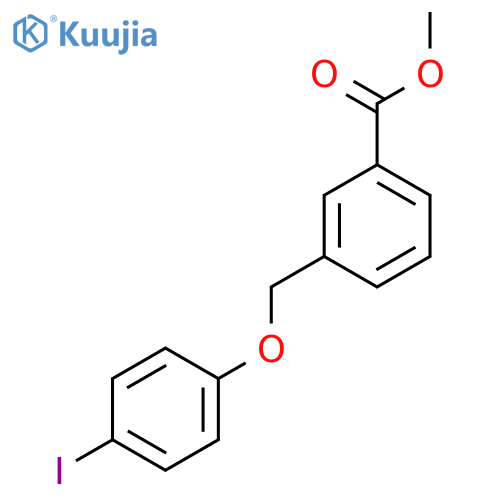 Methyl 3-((4-iodophenoxy)methyl)benzoate structure