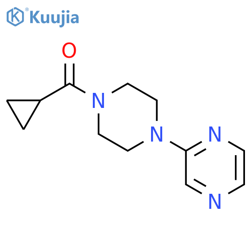 Piperazine, 1-(cyclopropylcarbonyl)-4-pyrazinyl- structure