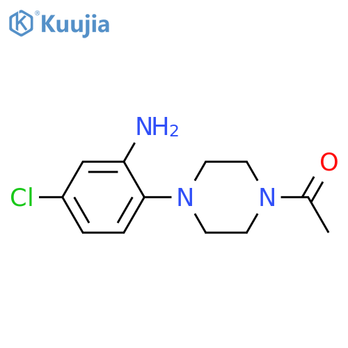 2-(4-Acetylpiperazin-1-yl)-5-chlorophenylamine structure