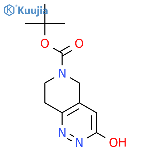 tert-butyl 3-oxo-2H,3H,5H,6H,7H,8H-pyrido[4,3-c]pyridazine-6-carboxylate structure