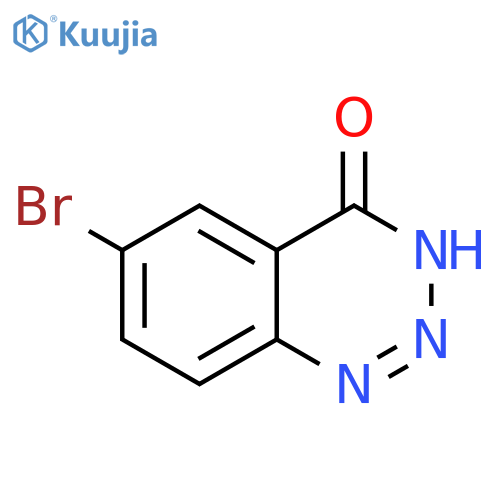 1,2,3-Benzotriazin-4(3H)-one, 6-bromo- structure