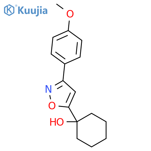1-[3-(4-Methoxy-phenyl)-isoxazol-5-yl]-cyclohexanol structure